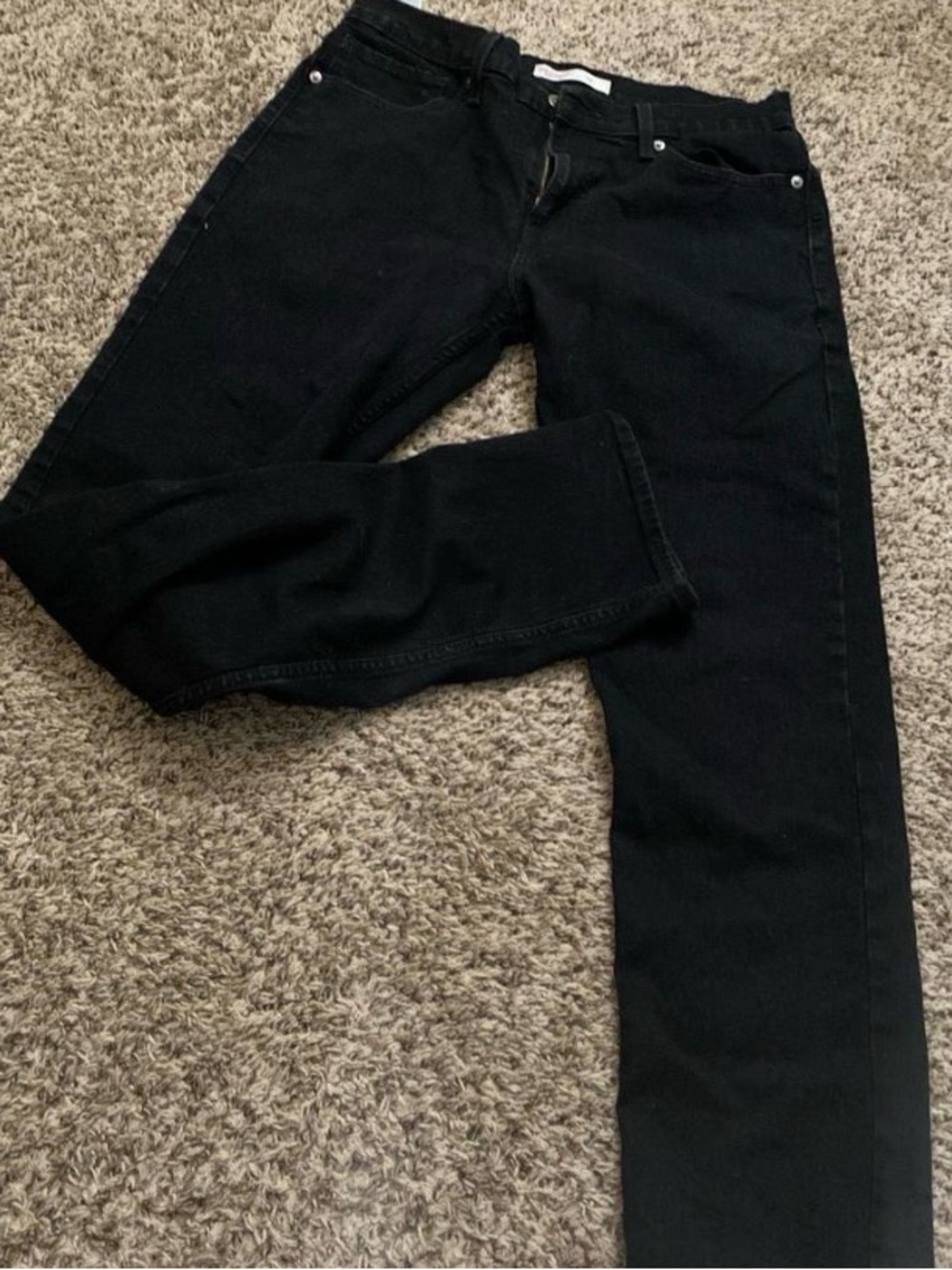 Levi's Black Straight-Leg Jeans